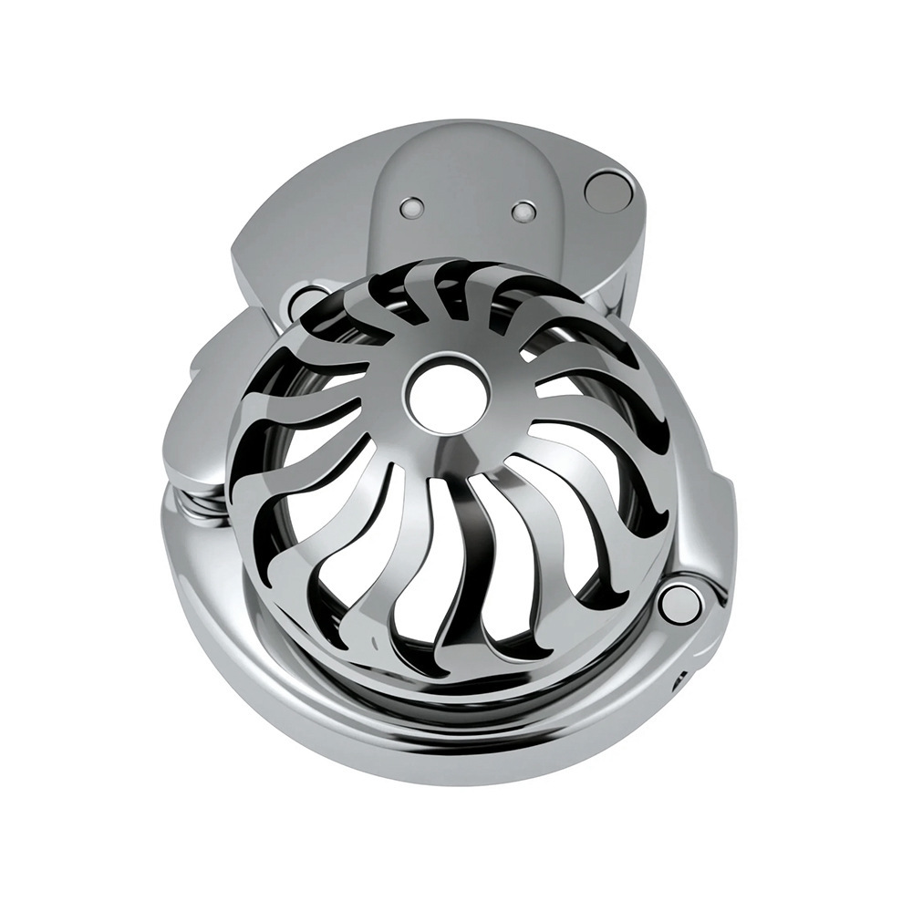  Stainless Steel Male Chastity Cage | 6-Level Adjustable Cock Cage (32–50mm) | Adult BDSM Sex Toy for Chastity & Bondage Play-ToyAura