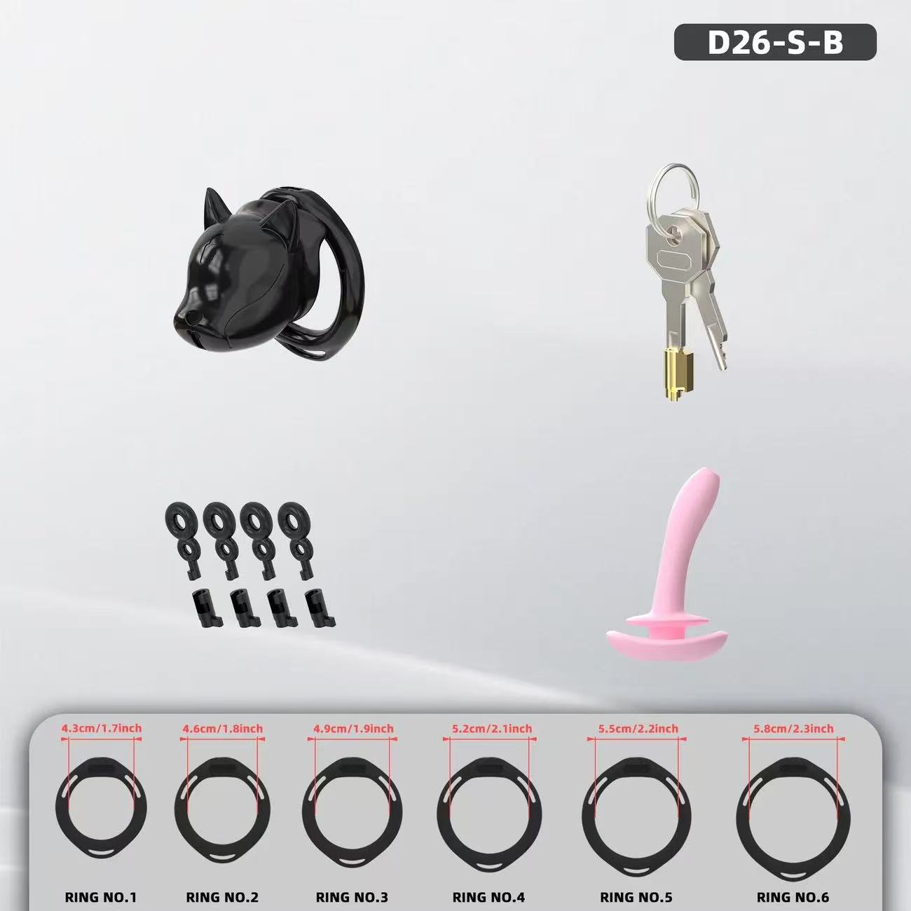 Puppy Hood Chastity Cage – Cute Dog Head Design Lightweight Resin Lock