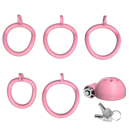 Metal & ABS Chastity Device with Secure Lock and Ventilation Holes