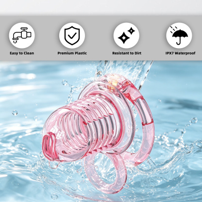Soft Chastity Cage with Optional Remote Vibrating Plug