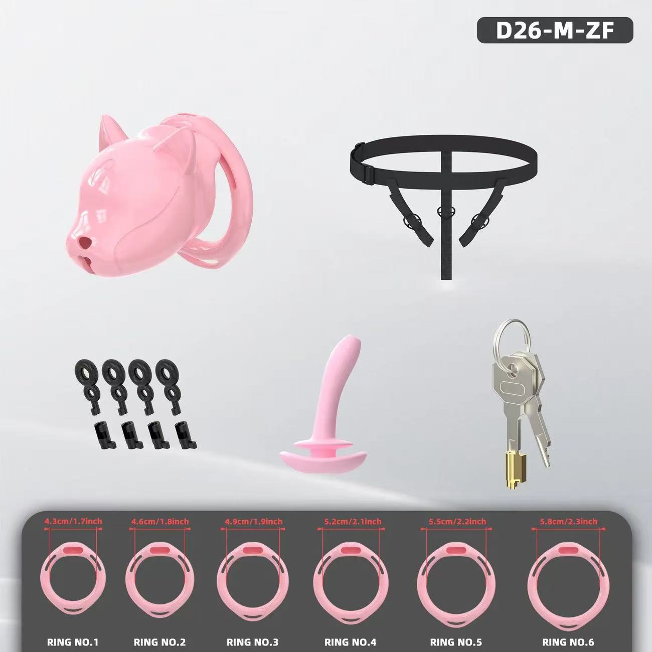 Puppy Hood Chastity Cage – Cute Dog Head Design Lightweight Resin Lock
