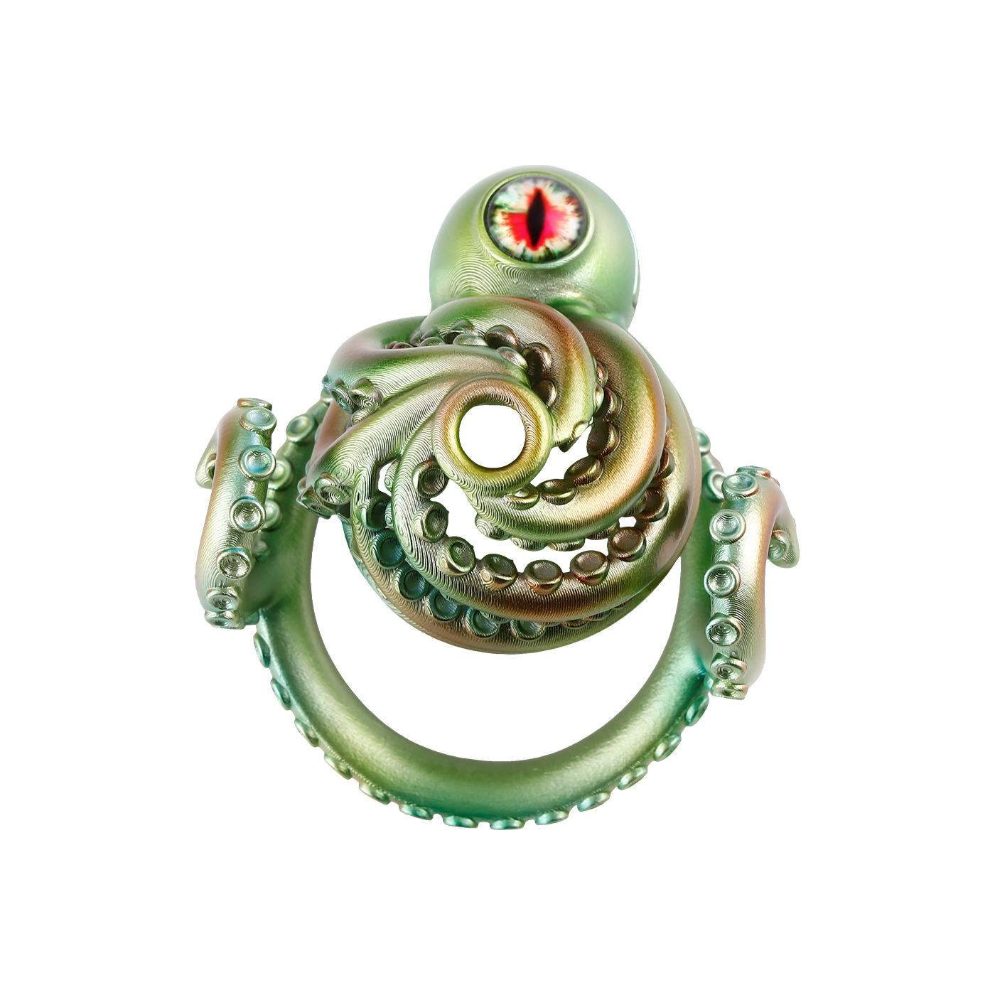 Cthulhu Eye Chastity Lock – Gothic Resin Design