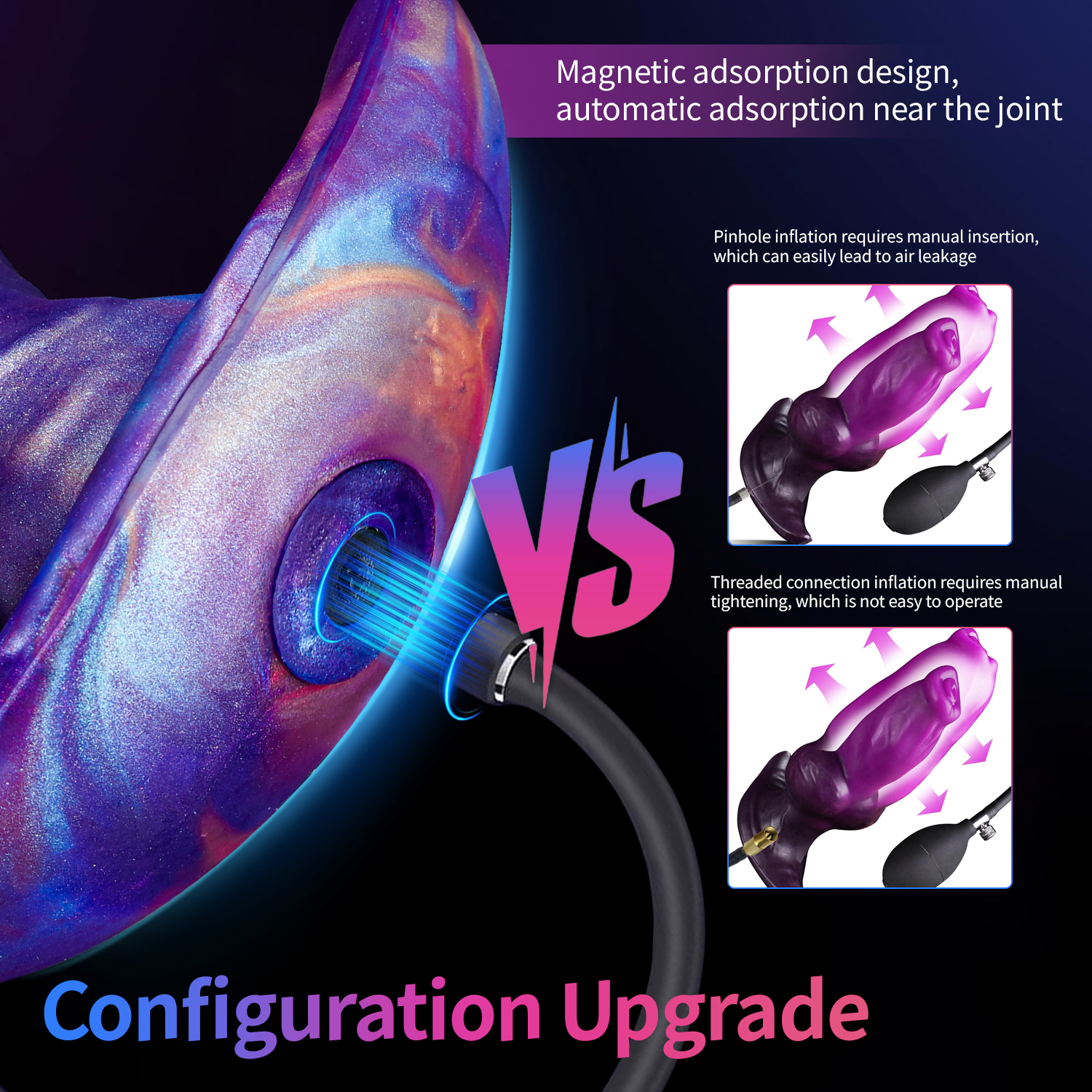 Magnetic Inflatable Anal Plug – Adjustable Expansion Toy