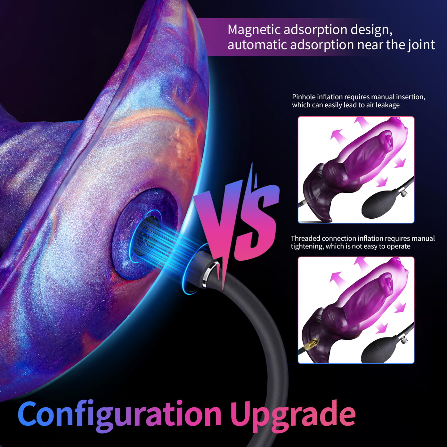 Magnetic Inflatable Anal Plug – Adjustable Expansion Toy
