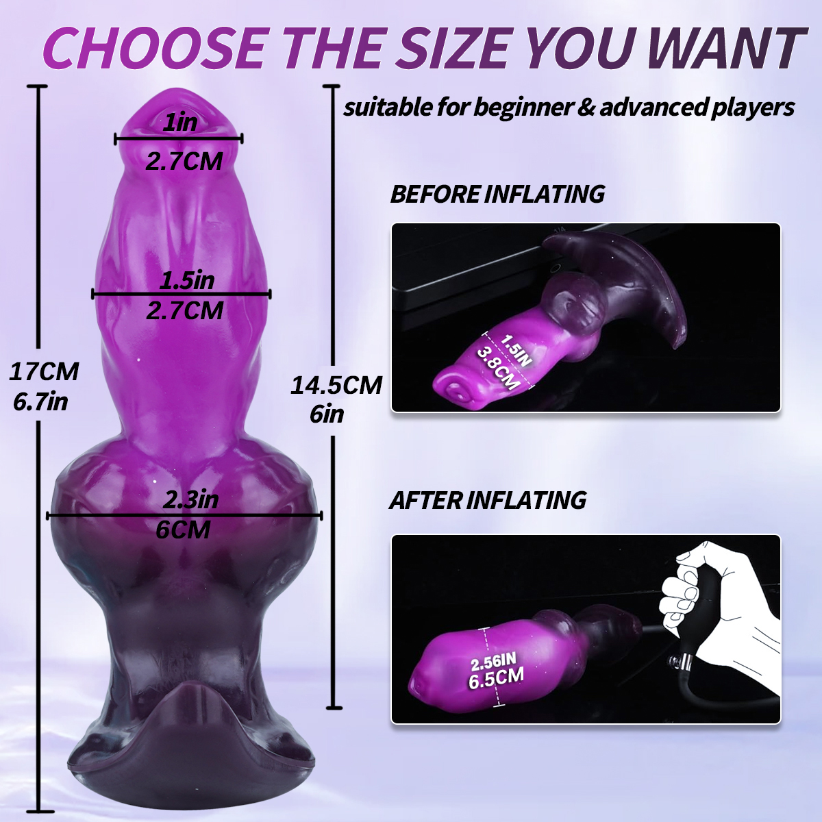 Magnetic Inflatable Anal Plug – Adjustable Butt Plug