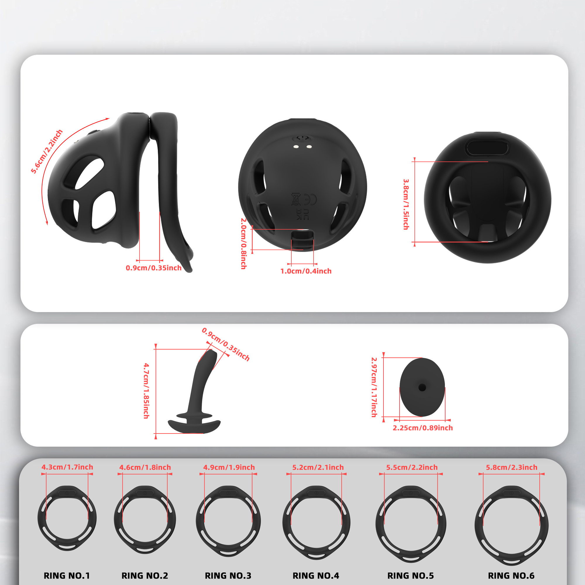 Electric Silicone Chastity Cage – Soft Locking Device for Comfortable Long Wear