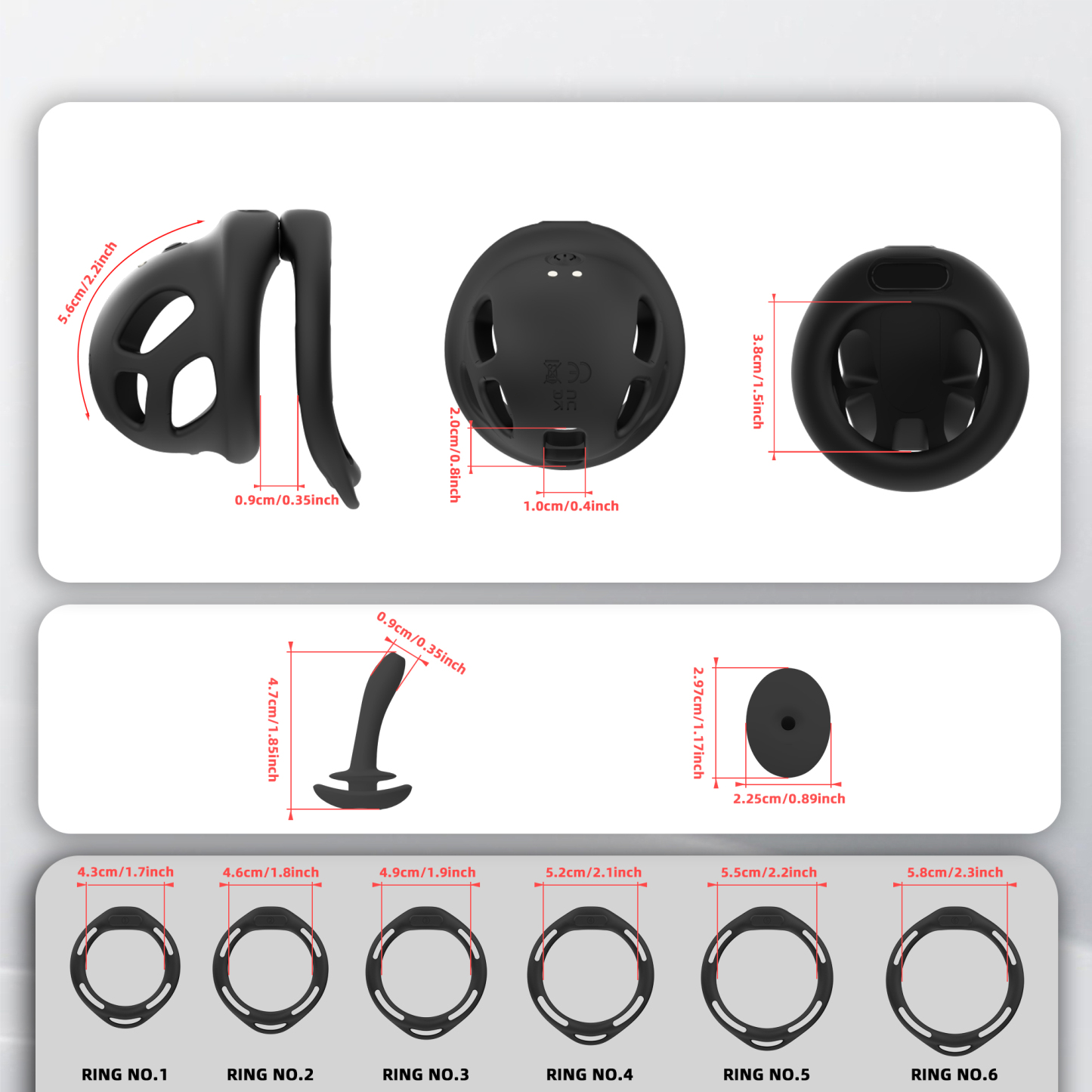 Electric Silicone Chastity Cage – Soft Locking Device for Comfortable Long Wear