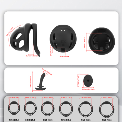 Electric Silicone Chastity Cage – Soft Locking Device for Comfortable Long Wear