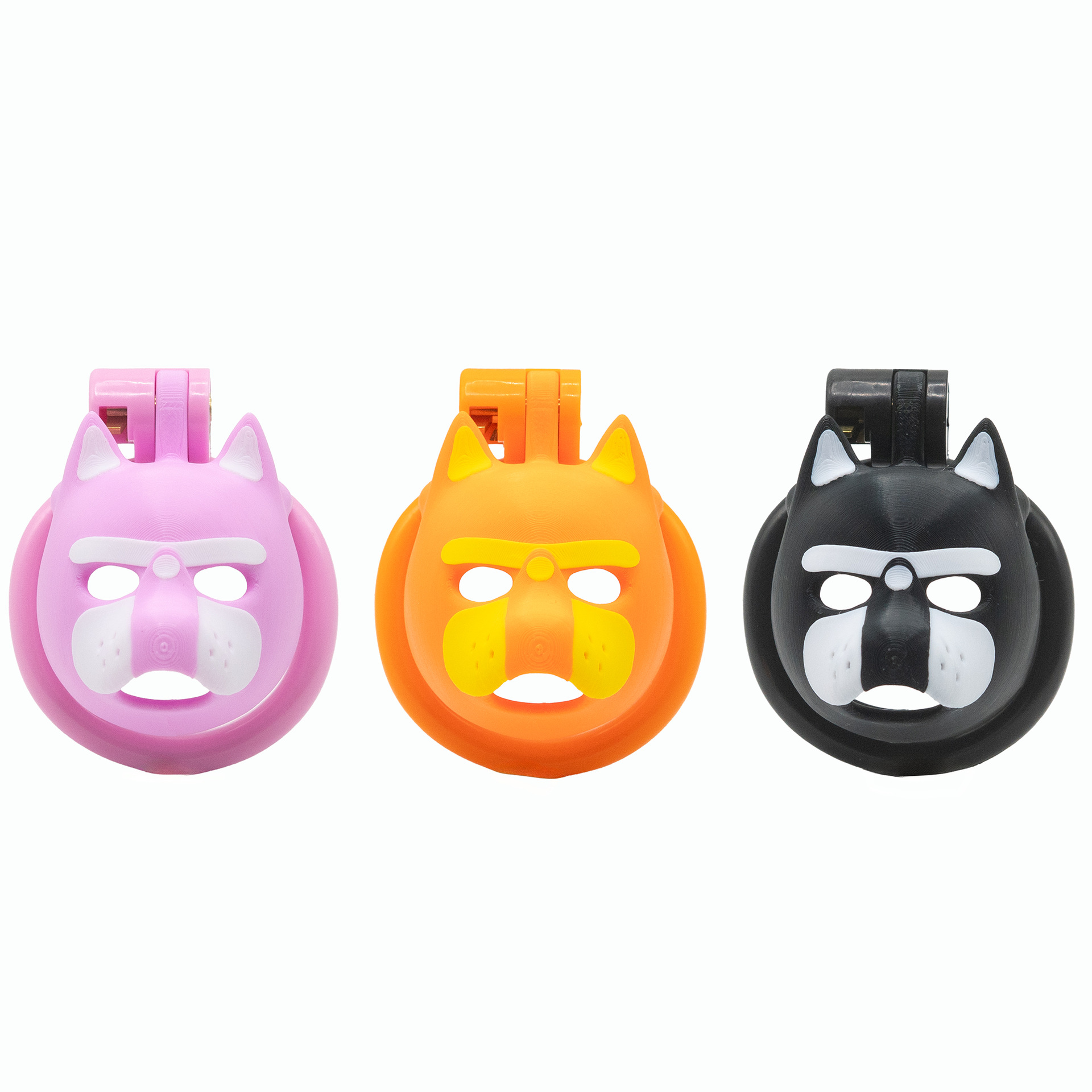 Dog Head 3D Printed Chastity Cage