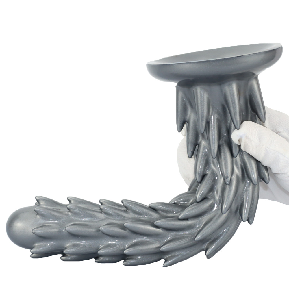 Textured Spiked Silicone Fantasy Dildo with Suction Base