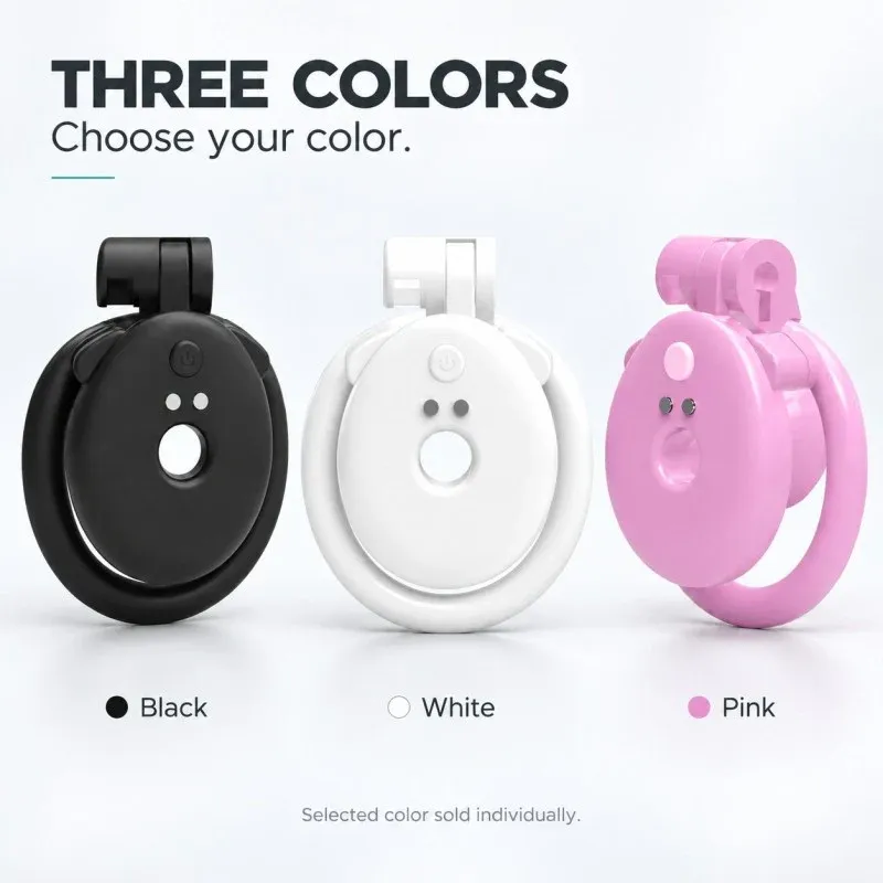 App-Controlled Vibrating Chastity Cage – Inverted Flat