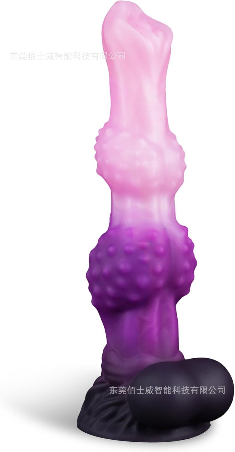 Textured Knotted Fantasy Dildo with Suction Base