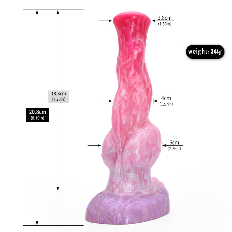 Twisted Fantasy Silicone Dildo — Layered Ball Design