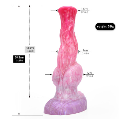 Twisted Fantasy Silicone Dildo — Layered Ball Design