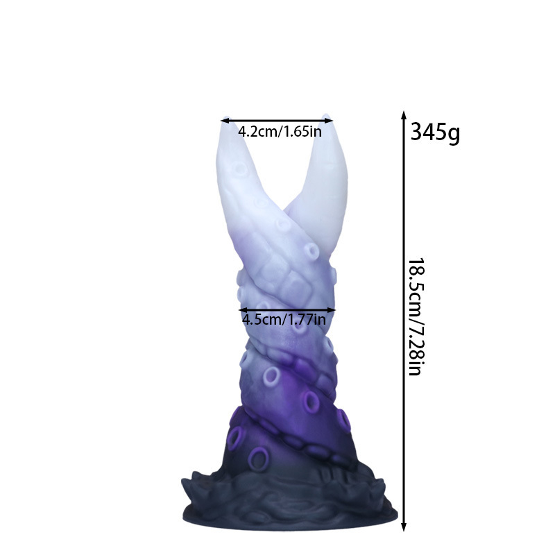 Galaxy Serpent Spiral Dildo — Textured Fantasy Silicone Toy