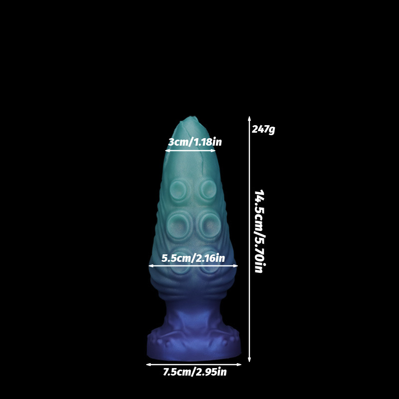 Abyssal Tentacle Plug — Textured Fantasy Silicone Butt Plug (4 Sizes)