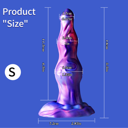 Wolf Knot Dildo – Fantasy Canine-Inspired Platinum Silicone Toy