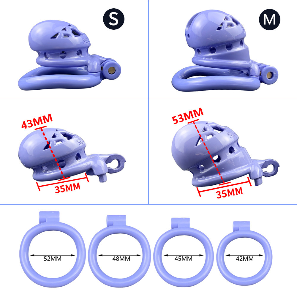 3D Printed Resin Cobra Chastity Device – Male Chastity Lock Cage in 4 Colors