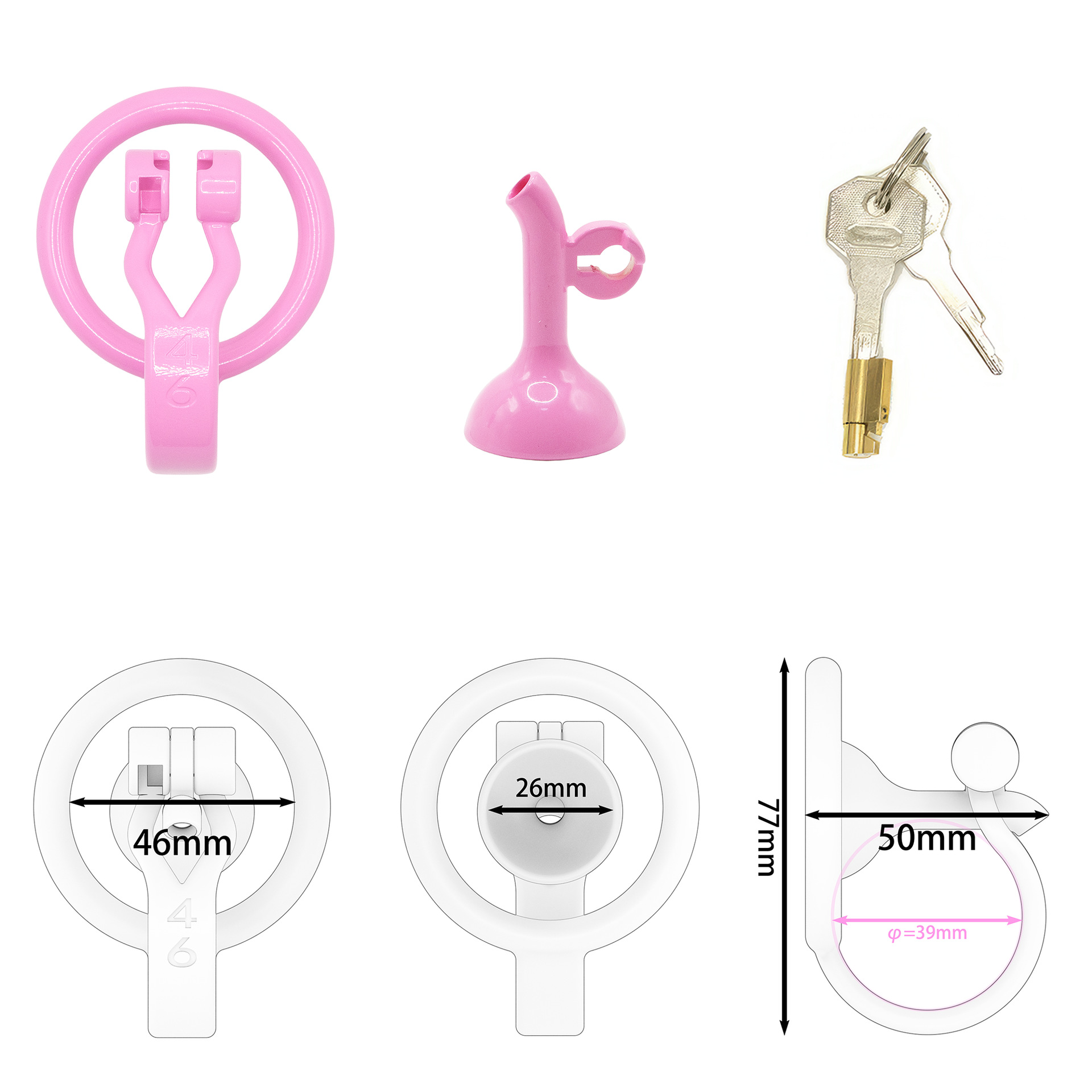 3D Printed Inverted Chastity Cage