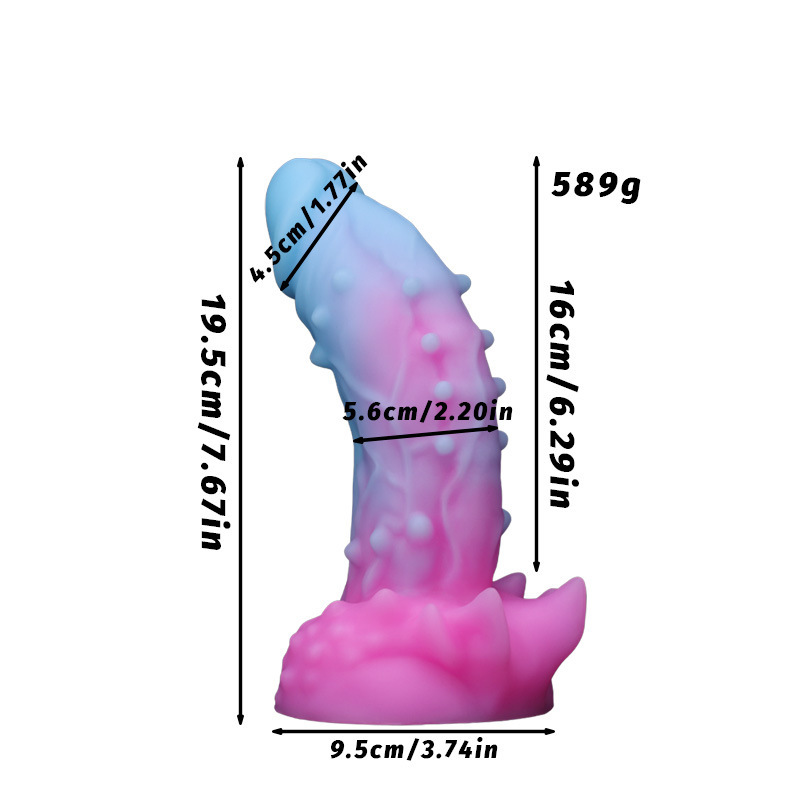 Coral Bloom Dildo — Soft Silicone Textured Design