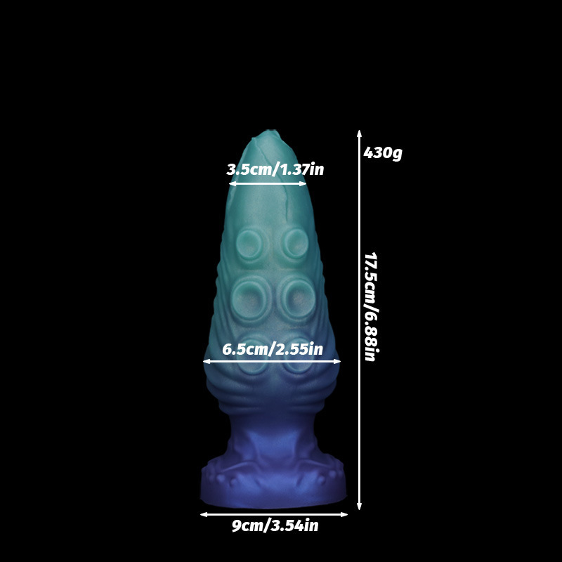 Abyssal Tentacle Plug — Textured Fantasy Silicone Butt Plug (4 Sizes)