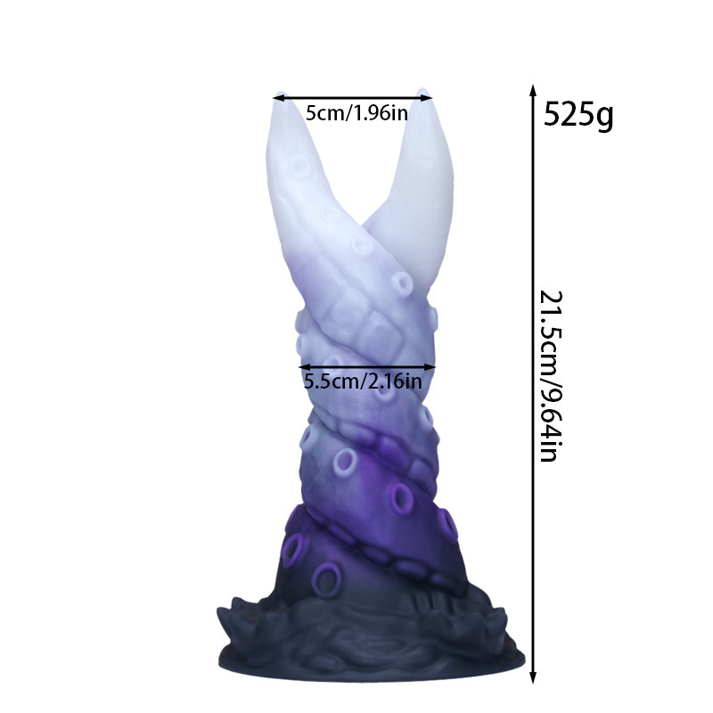 Galaxy Serpent Spiral Dildo — Textured Fantasy Silicone Toy
