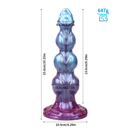 Canine-Inspired Fantasy Beaded Dildo – Creature Design Adult Toy