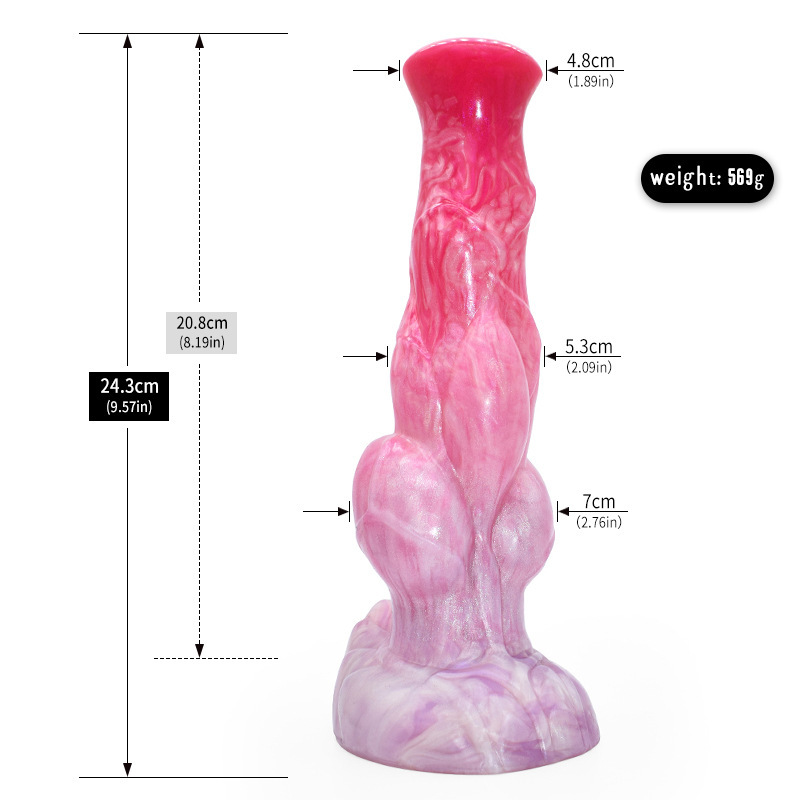 Twisted Fantasy Silicone Dildo — Layered Ball Design