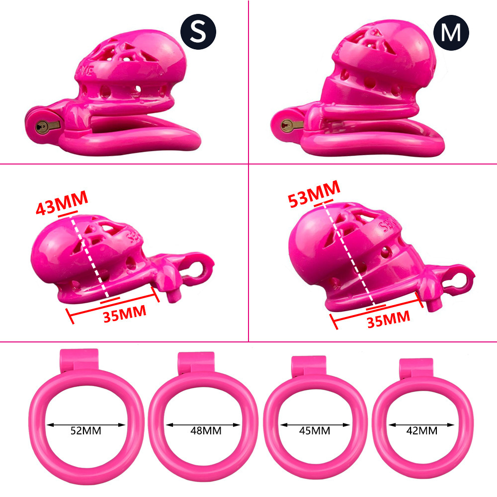 3D Printed Resin Cobra Chastity Device – Male Chastity Lock Cage in 4 Colors