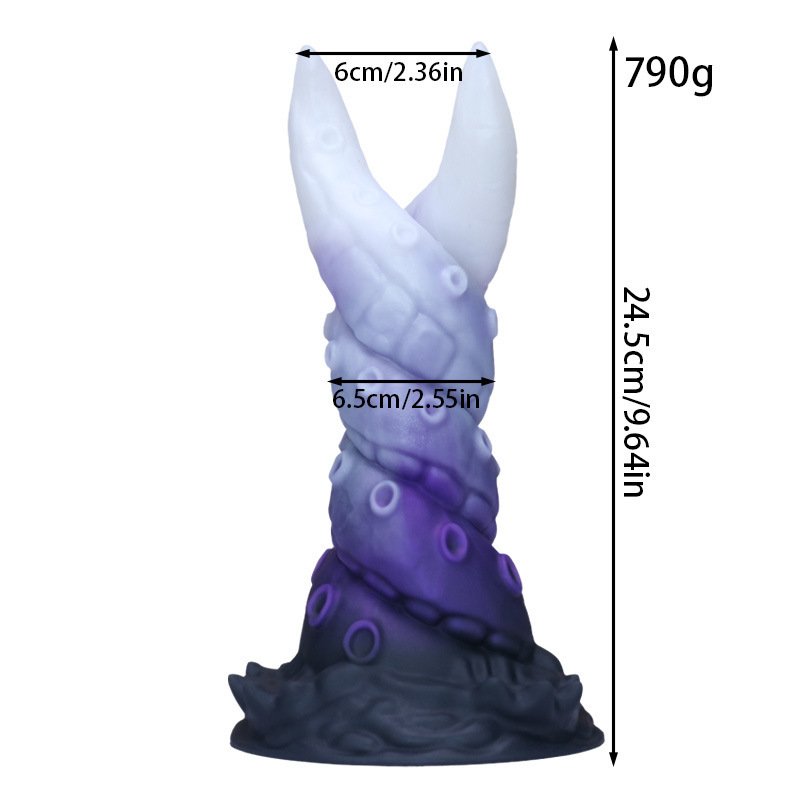Galaxy Serpent Spiral Dildo — Textured Fantasy Silicone Toy