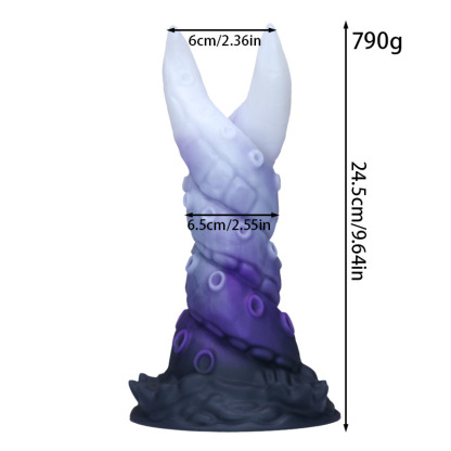 Galaxy Serpent Spiral Dildo — Textured Fantasy Silicone Toy