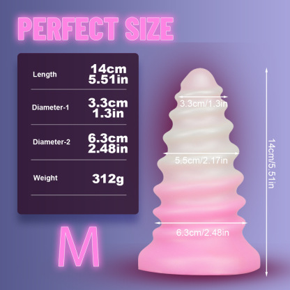 Threaded Anal Plug  – 4 Sizes Silicone Plugs