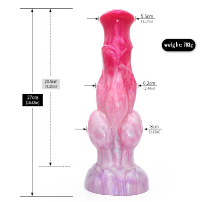 Twisted Fantasy Silicone Dildo — Layered Ball Design