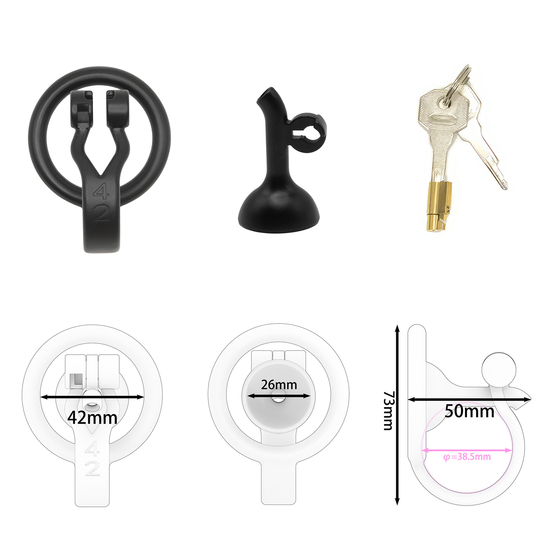 3D Printed Inverted Chastity Cage