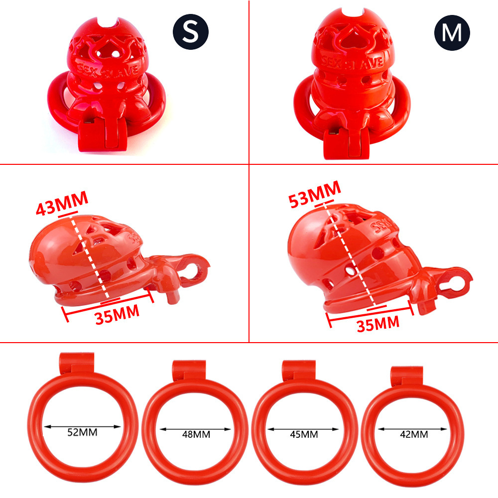 3D Printed Resin Cobra Chastity Device – Male Chastity Lock Cage in 4 Colors