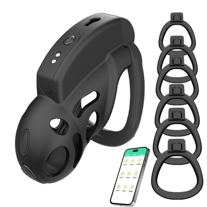 Smart Vibrating Chastity Cage (with Urethral Plug) — A Male Chastity Device Controlled via App and Remote Control