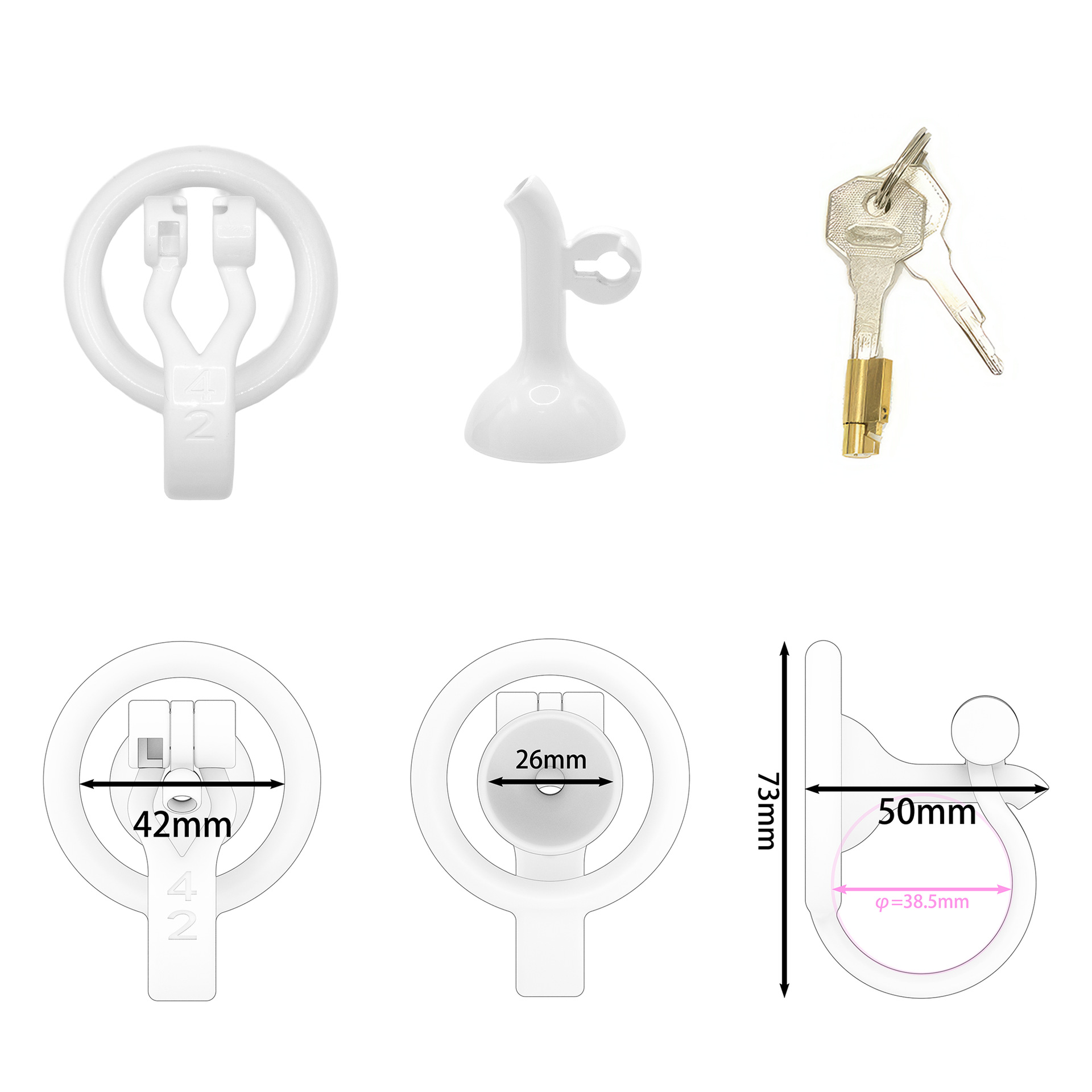 3D Printed Inverted Chastity Cage