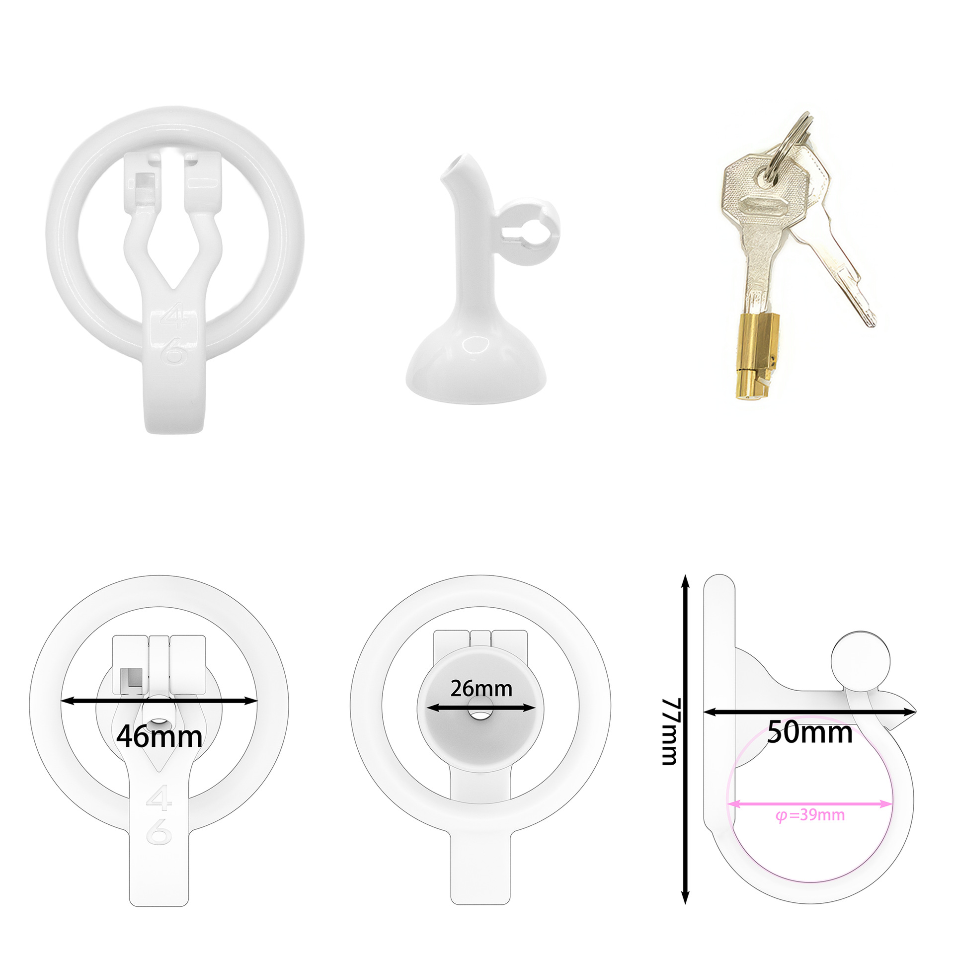 3D Printed Inverted Chastity Cage