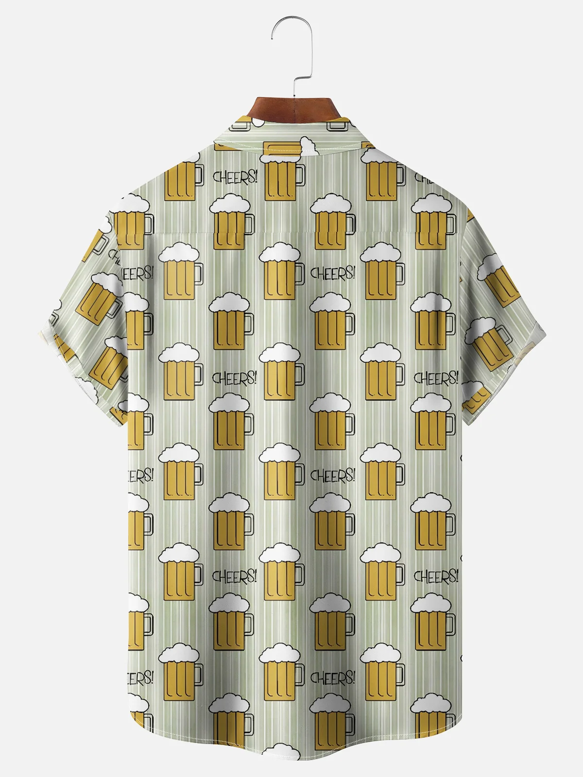Moisture Wicking Beer Chest Pocket Hawaiian Shirt