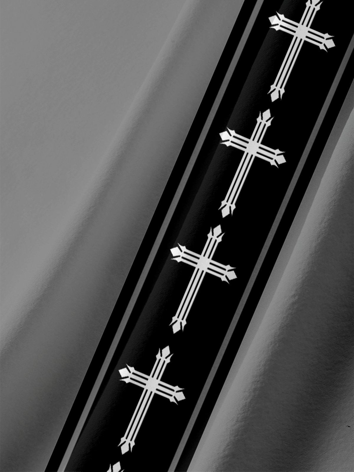 Moisture-wicking Easter Christian Cross Chest Pocket Bowling Shirt