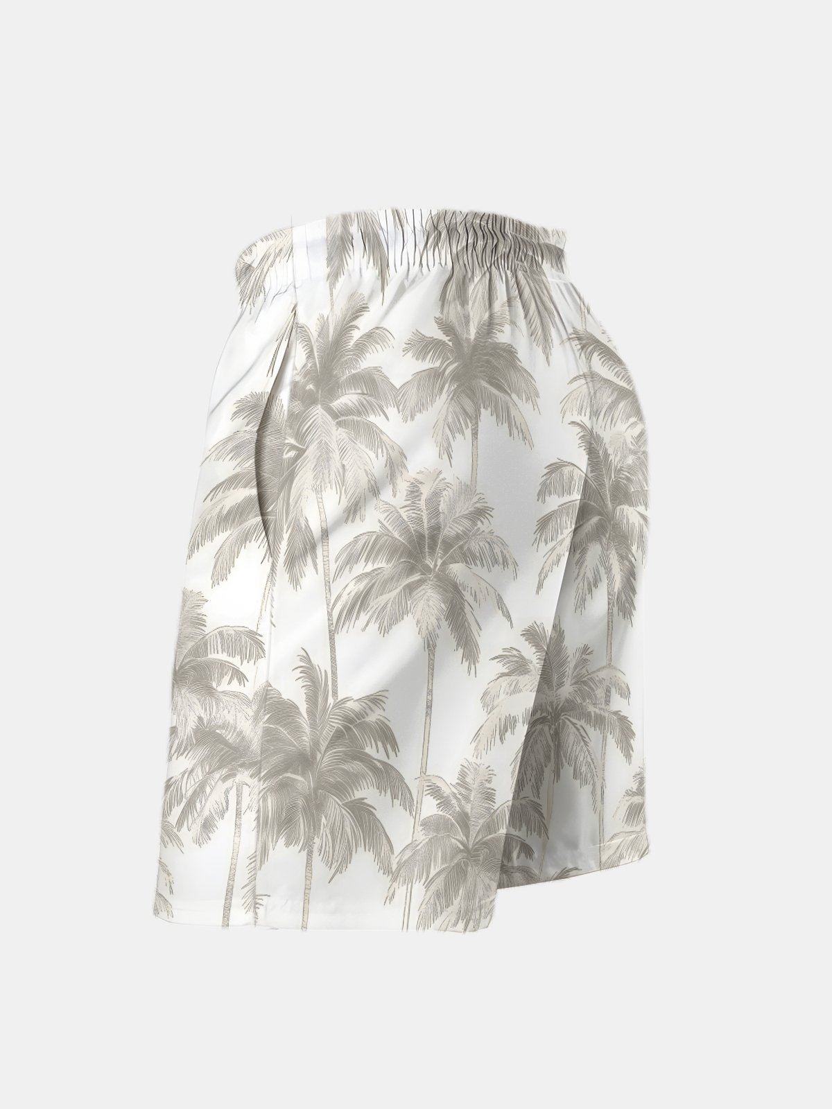 Men's Swim Trunks Hawaiian Tropical Palm Tree Beach Shorts with Pockets