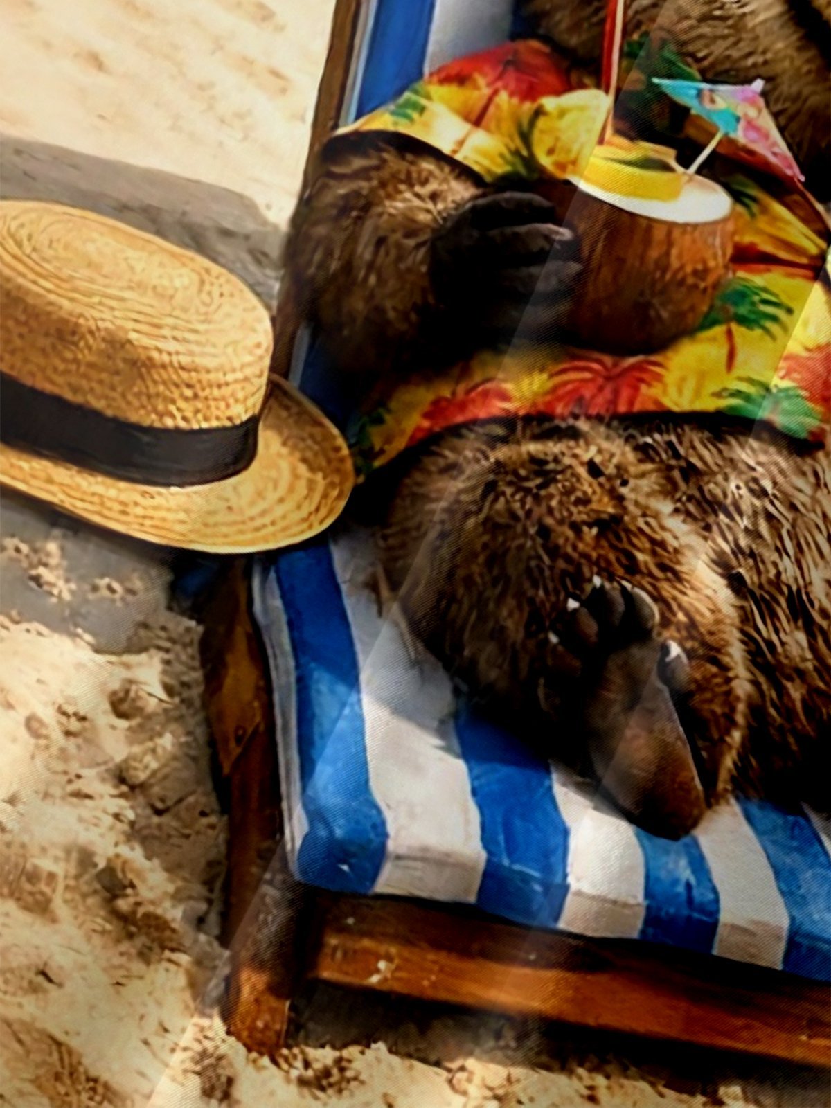 Moisture Wicking Beach Sunbathing Groundhog Friday Chest Pocke Holiday Hawaiian Shirt