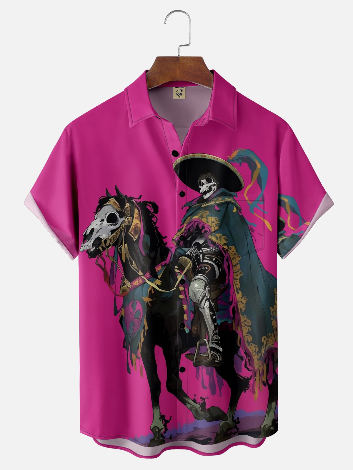 Moisture-wicking Cinco De Mayo Skull Mexican Culture Chest Pocket Casual Shirt