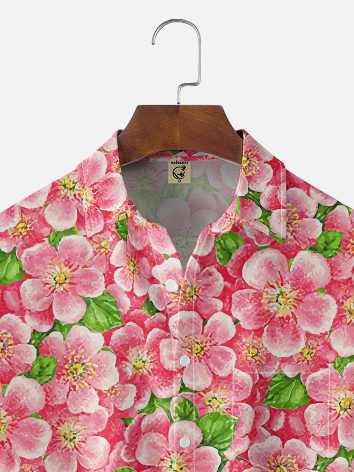Moisture Wicking Cherry Blossom Chest Pocke Holiday Hawaiian Shirt