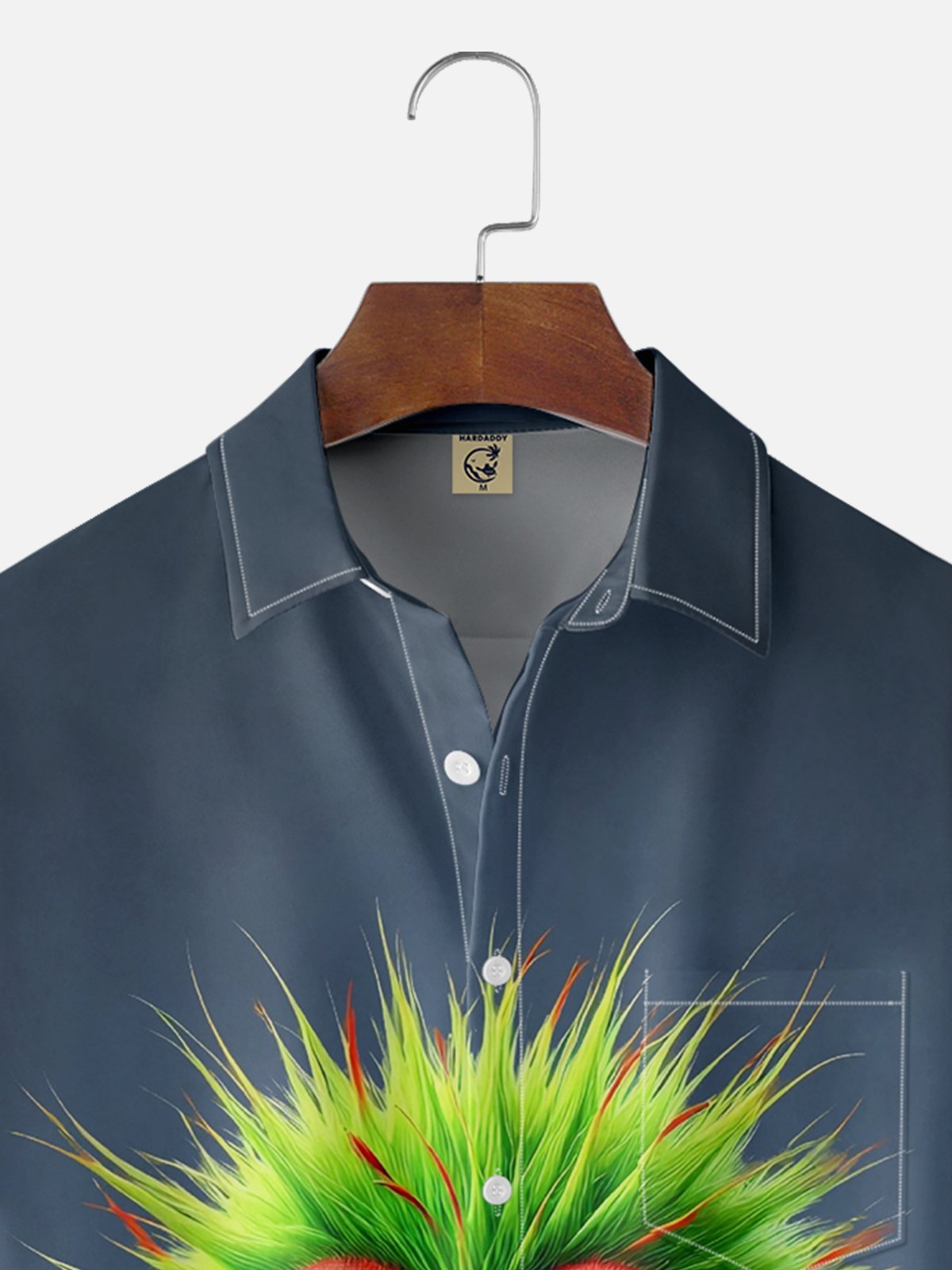 Moisture-wicking Silly Chicken Chest Pocket Hawaiian Shirt