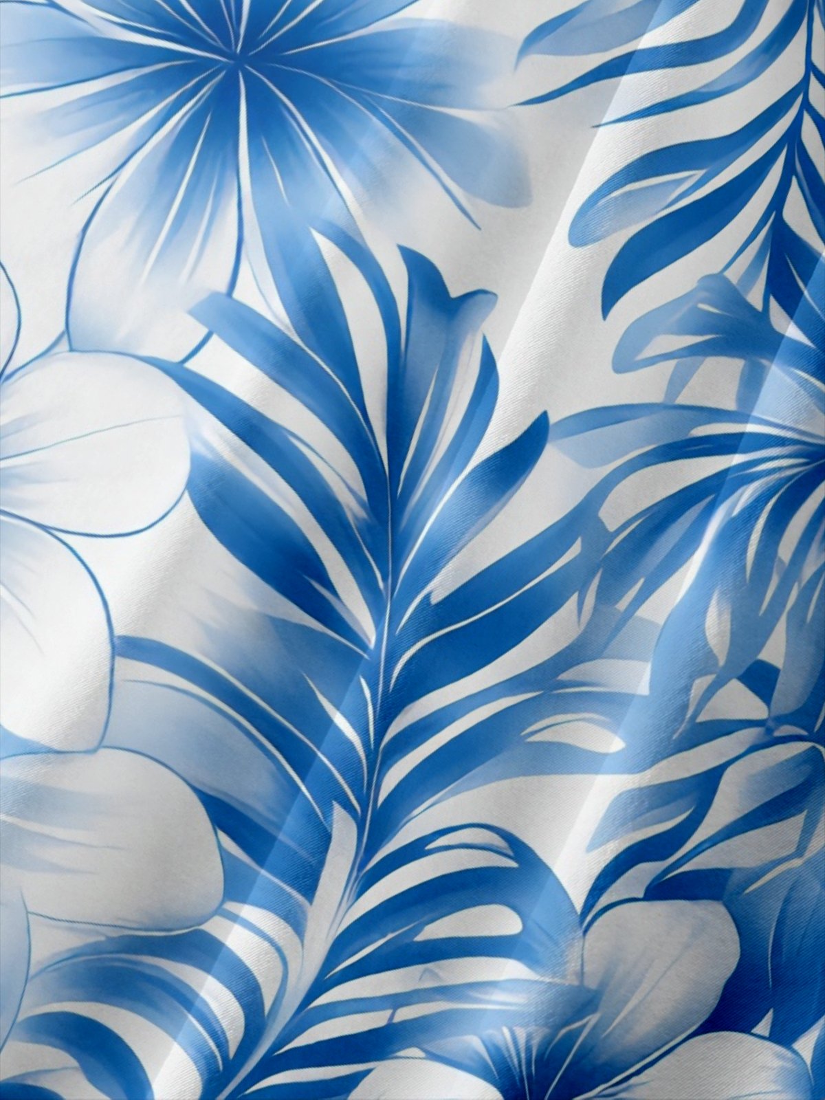 Moisture-wicking Floral Chest Pocket Hawaiian Shirt