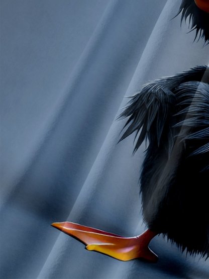 Moisture-wicking Angry Duck Chest Pocket Hawaiian Shirt