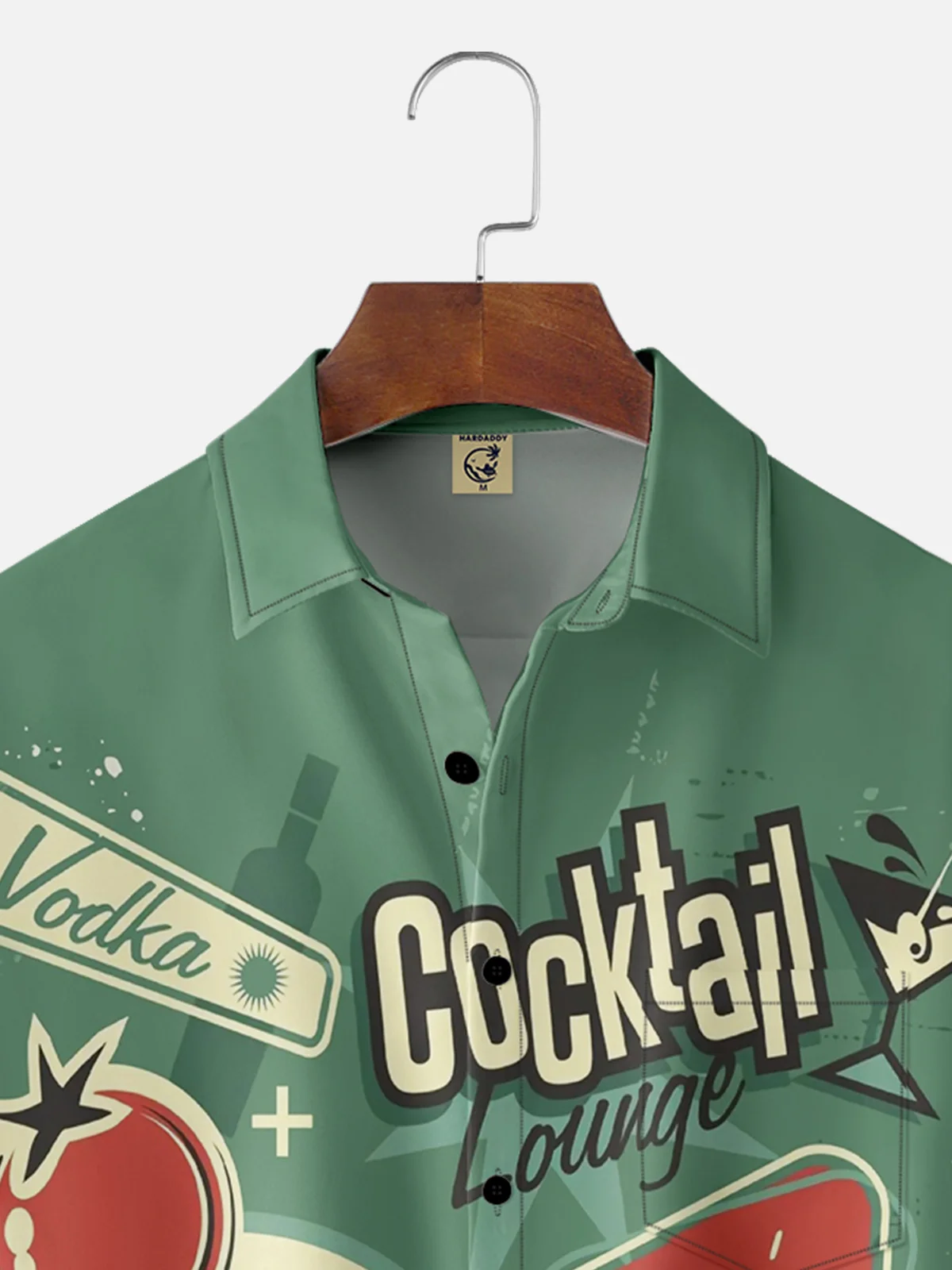Cocktail Chest Pocket Short Sleeve Hawaiian Shirt
