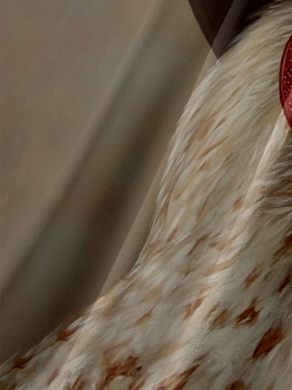 Moisture Wicking Cowboy Hat With Chicken Gradient Color Abstract Painting Chest Pocket Hawaiian Shirt