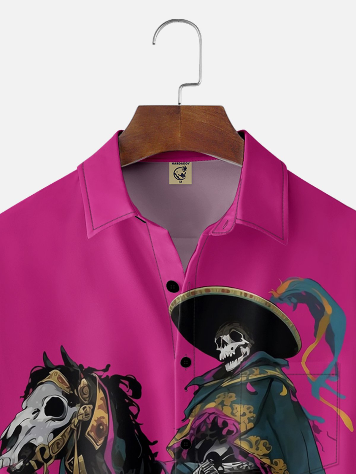 Moisture-wicking Cinco De Mayo Skull Mexican Culture Chest Pocket Casual Shirt